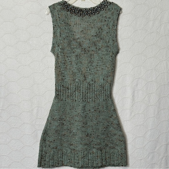 BCBG Maxazria Beaded Knit Sweater Dress | Small - Picture 3 of 4